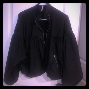 Free people size s/m semi balloon sleeve jacket
